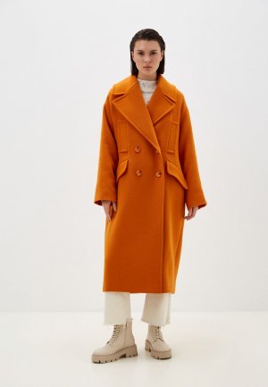 Пальто To Be One. Цвет: оранжевый
