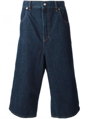 Широкие джинсовые шорты Société Anonyme. Цвет: синий