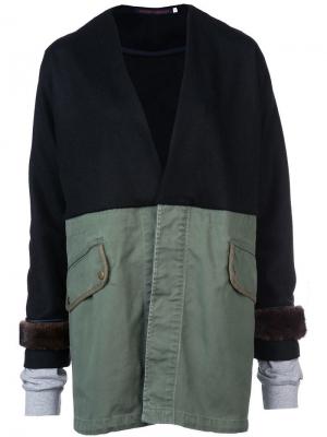 Пиджак со вставками Harvey Faircloth. Цвет: черный