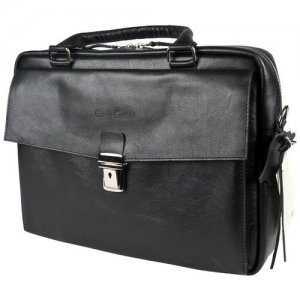 Мужская кожаная сумка для ноутбука Terrazzo black 1031-01 Carlo Gattini. Цвет: черный