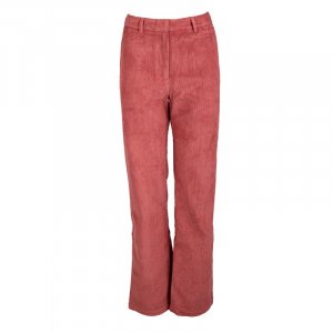 Прямые вельветовые брюки розового цвета Женское LA PETITE ETOILE