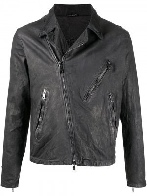 Байкерская куртка Giorgio Brato. Цвет: черный