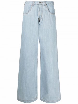 Широкие джинсы с завышенной талией Société Anonyme. Цвет: синий