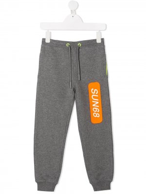 Спортивные брюки с логотипом Sun 68. Цвет: серый
