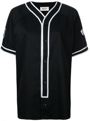 Бейсбольная рубашка с короткими рукавами G.V.G.V.Flat. Цвет: чёрный