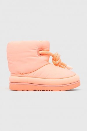 Детские зимние ботинки CLASSIC MAXI SHORT Ugg, розовый UGG