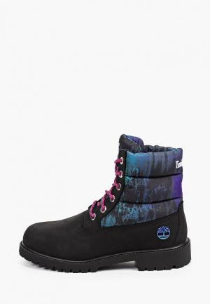 Ботинки Timberland 6 Inch Quilt Boot. Цвет: черный