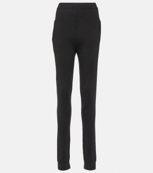 Кашемировые узкие брюки , черный Saint Laurent