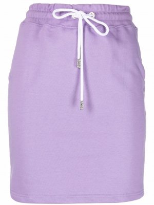 Спортивная юбка с логотипом Gcds. Цвет: фиолетовый