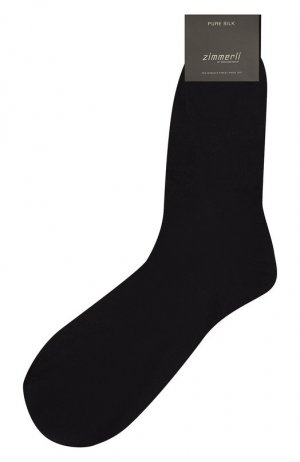 Шелковые носки Zimmerli. Цвет: синий