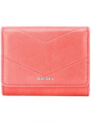 Маленький бумажник Adhele Diesel. Цвет: розовый и фиолетовый