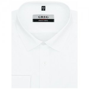 Рубашка , размер 174-184/43, белый GREG. Цвет: белый