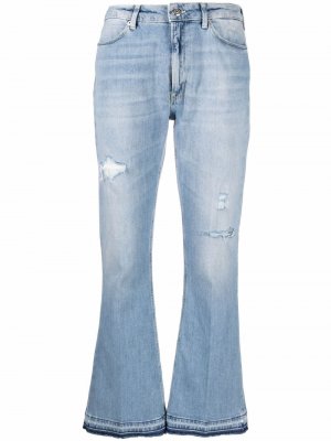Укороченные расклешенные джинсы DONDUP. Цвет: синий
