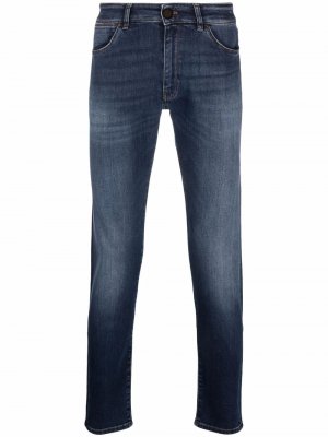 Узкие джинсы средней посадки Pt01. Цвет: синий