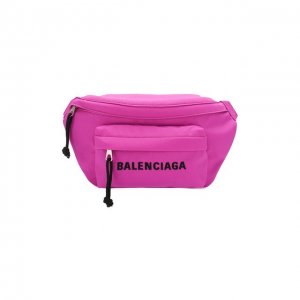 Поясная сумка Wheel Balenciaga. Цвет: розовый