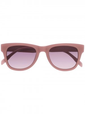 Солнцезащитные очки Karl Ikonik в квадратной оправе Lagerfeld. Цвет: розовый