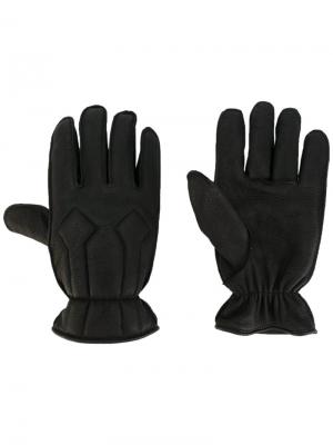 Перчатки из кожи Dsquared2. Цвет: чёрный