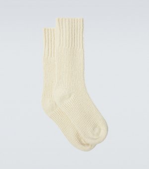 Шерстяные и шелковые носки , белый Jil Sander