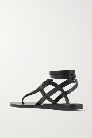 Кожаные сандалии Estia, черный Ancient Greek Sandals