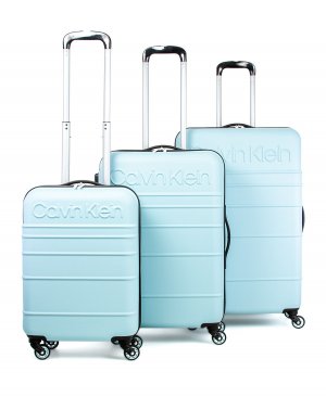 Набор жестких боковых чемоданов fillmore, 3 предмета , голубой Calvin Klein