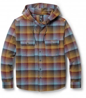 Рубашка с длинными рукавами и капюшоном Dusk Creek — мужская , красный Mountain Hardwear