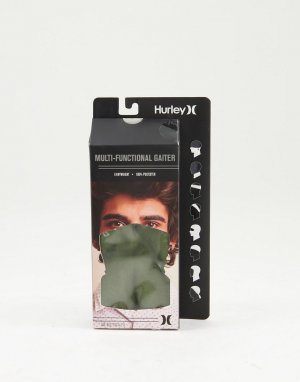 Плотный шарф-труба цвета хаки Boxed-Зеленый цвет Hurley