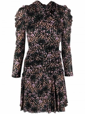 Платье мини с принтом DVF Diane von Furstenberg. Цвет: черный