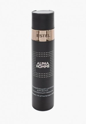 Шампунь Estel ALPHA HOMME тонизирующий PROFESSIONAL с охлаждающим эффектом 250 мл. Цвет: черный
