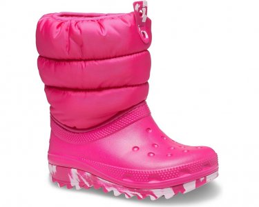 Ботинки Classic Neo Puff Boot, цвет Candy Pink Crocs