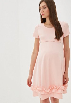 Платье Feeclot. Цвет: розовый