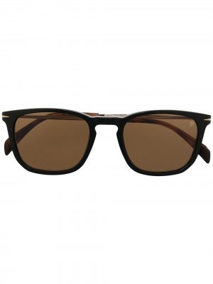 Солнцезащитные очки в квадратной оправе Eyewear by David Beckham. Цвет: черный