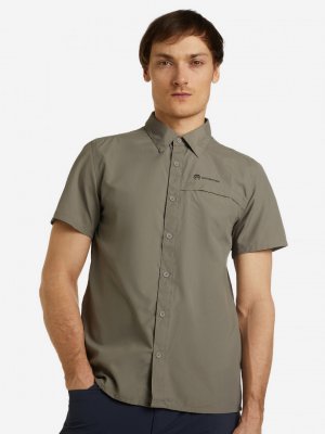 Рубашка с коротким рукавом мужская , Коричневый Outventure. Цвет: коричневый