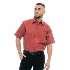 Рубашка , размер 60RU/3XL/178-186/46 ворот, красный Maestro. Цвет: красный