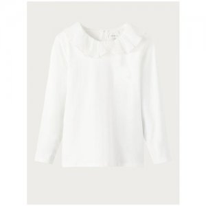 , блузка для девочки, Цвет: белый, размер: 98 name it. Цвет: белый