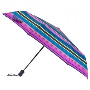 R348-4100 StripePatternPurple (Фиолетовая полоска) Зонт женский автомат Fulton. Цвет: фиолетовый