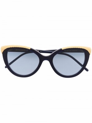 Солнцезащитные очки в оправе кошачий глаз Boucheron Eyewear. Цвет: синий