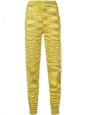 Спортивные брюки с узором M Missoni. Цвет: желтый