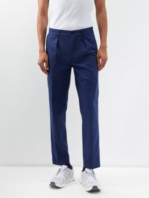 Плиссированные брюки чинос для гольфа из смесового хлопка , синий Polo Ralph Lauren