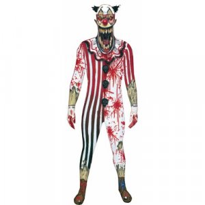 Взрослый костюм Страшного клоуна Hall-49 Morris. Цвет: черный/красный/белый