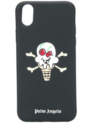 Чехол Skull Ice Cream для iPhone X Palm Angels. Цвет: черный
