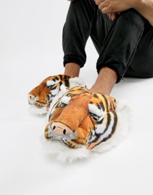 Слиперы тигр -Оранжевый Loungeable