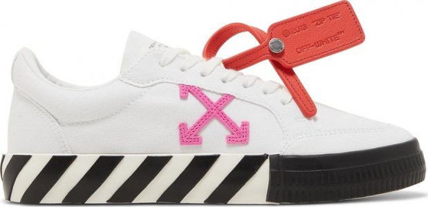 Кроссовки Wmns Vulc Sneaker White Black Fuchsia, белый Off-White