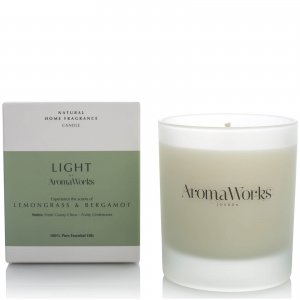 Ароматическая свеча с лемонграссом и бергамотом Light Range Candle - Lemongrass and Bergamot 30 сл AromaWorks