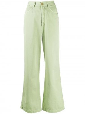 Укороченные брюки широкого кроя Forte. Цвет: зеленый