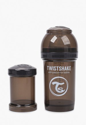 Бутылочка для кормления Twistshake. Цвет: черный
