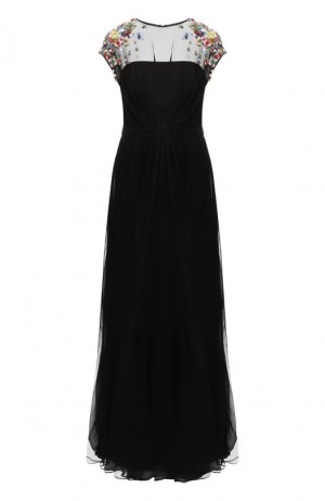 Шелковое платье Escada. Цвет: черный