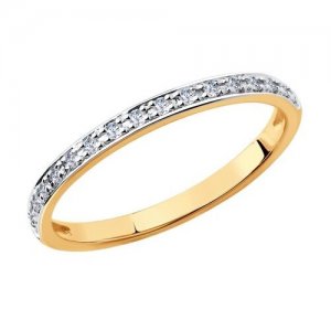 Кольцо из золота с бриллиантами 51-210-00009-1, размер 16 Diamant