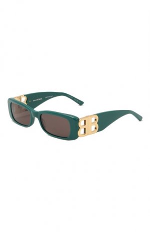 Солнцезащитные очки Balenciaga. Цвет: зелёный