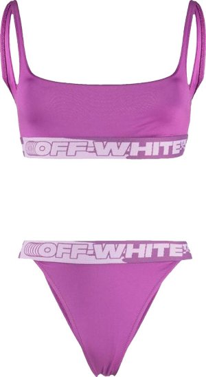 Бикини Logo Band Bikini 'Fuchsia', розовый Off-White