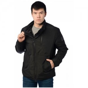 Куртка мужская CLASNA 023 размер 46, черный. Цвет: черный
